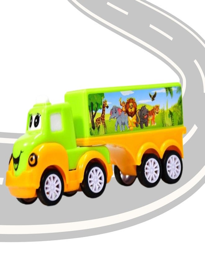 Drumstone (𝟏𝟔 𝐘𝐄𝐀𝐑 𝐖𝐀𝐑𝐑𝐀𝐍𝐓𝐘) Kids Safari Animal Toy Truck - Educational Pull-Along Vehicle with Safari Animals, Fun Learning Toy for Toddlers & Preschoolers, Durable & Safe Play - Image 1